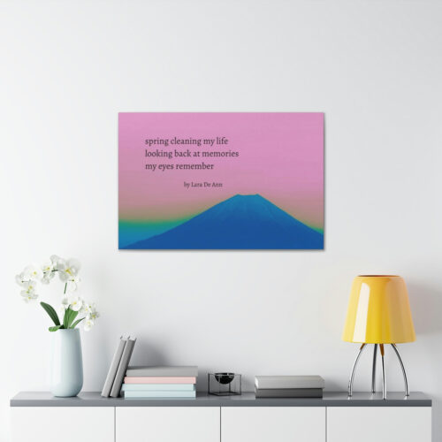 Spring - haiku - canvas - black letters - Image 37