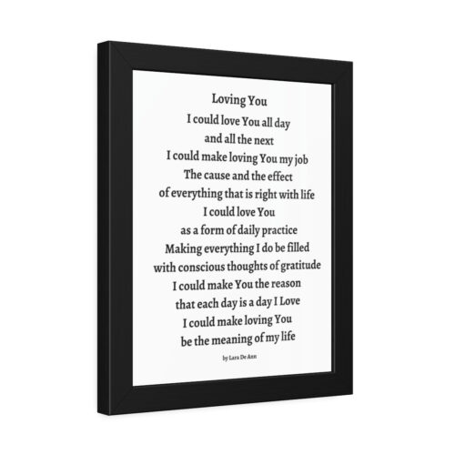 Loving You - framed - b & w - Image 5