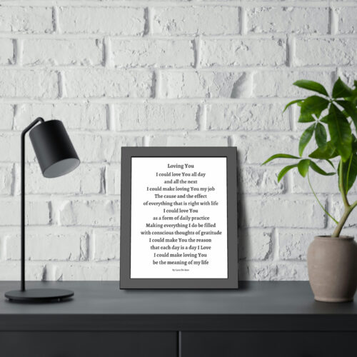 Loving You - framed - b & w - Image 7
