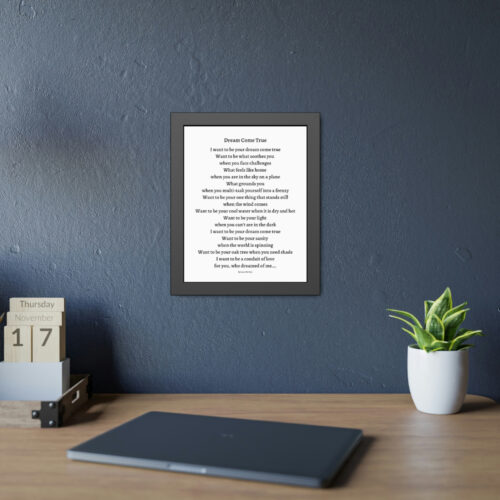 Dream Come True - framed - white - Image 7