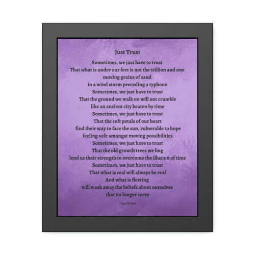 Just Trust - framed - purple - Image 7