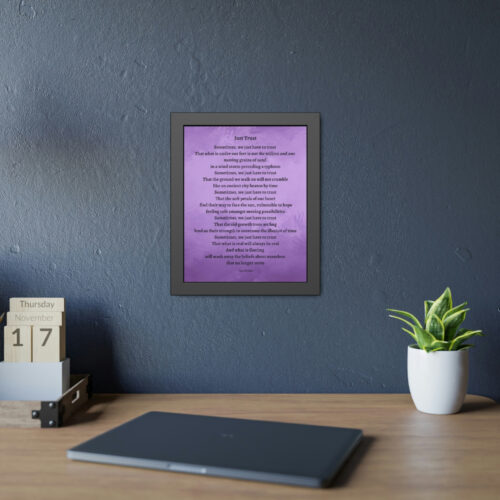 Just Trust - framed - purple - Image 9