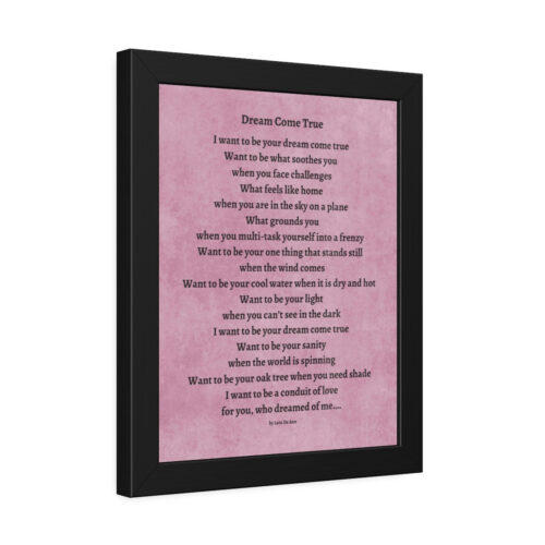 Dream Come True - framed - mauve - Image 6