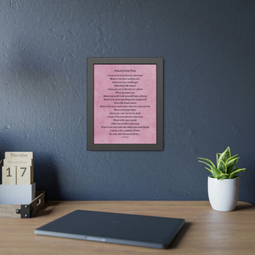 Dream Come True - framed - mauve - Image 7