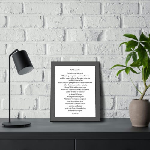 So Thankful - framed - white - Image 7