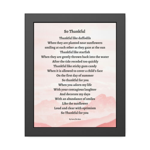 So Thankful - framed - mountain