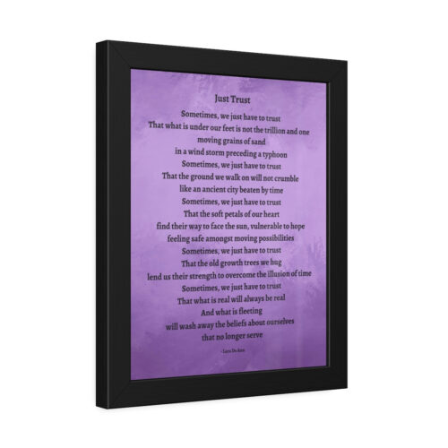 Just Trust - framed - purple - Image 6