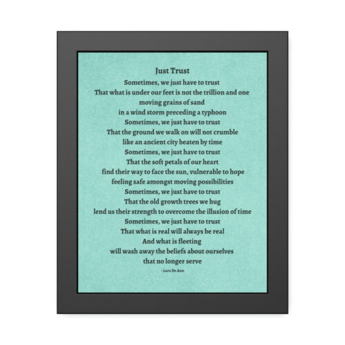 Just Trust - framed - green - Image 5