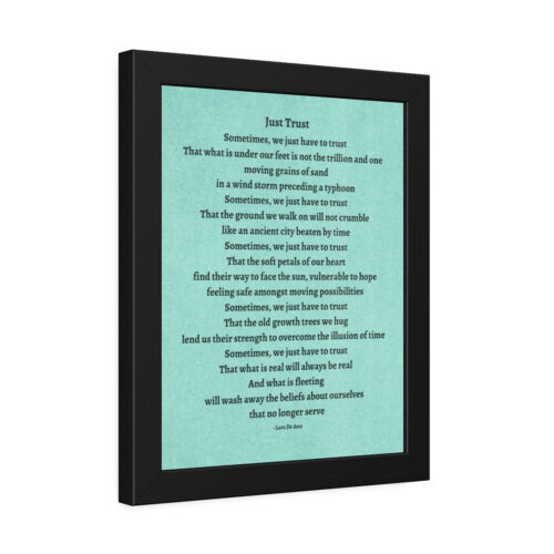 Just Trust - framed - green - Image 6