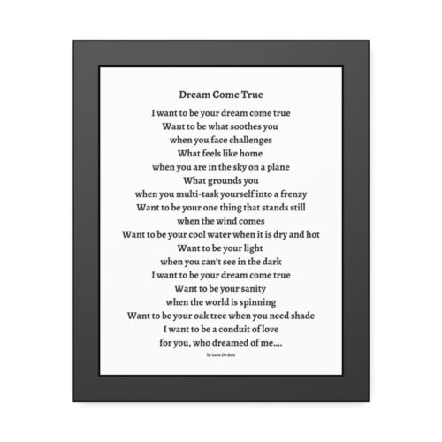 Dream Come True - framed - white - Image 4