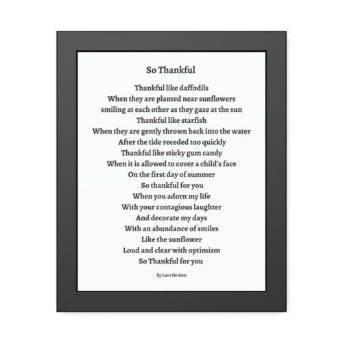 So Thankful - framed - white - Image 4