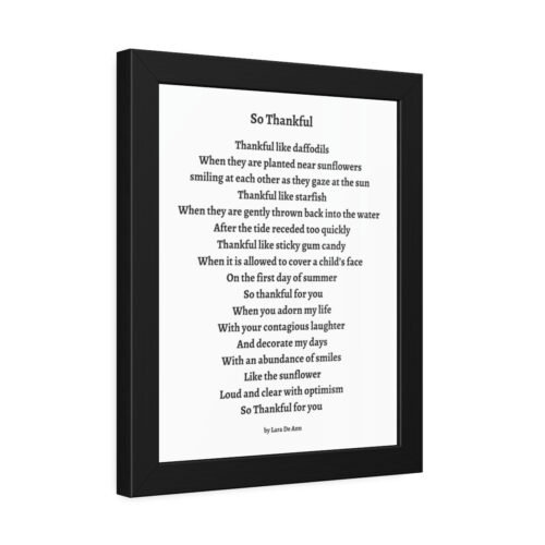 So Thankful - framed - white - Image 5