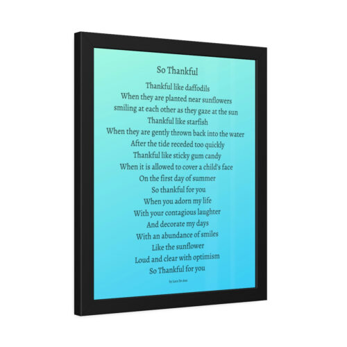 So Thankful - framed - turquoise - Image 14