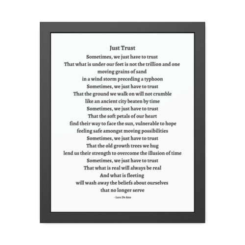 Just Trust - framed - white - Image 11