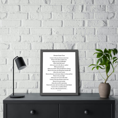 Dream Come True - framed - white - Image 3