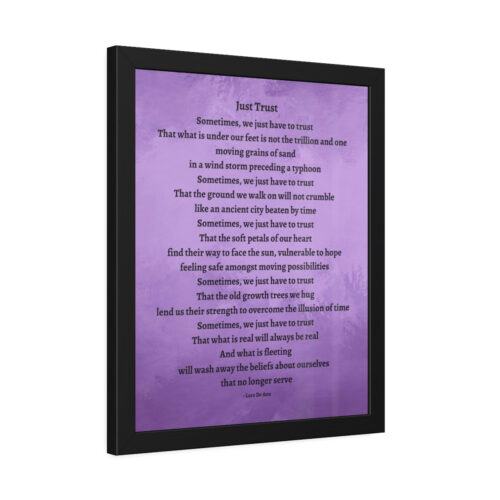 Just Trust - framed - purple - Image 13