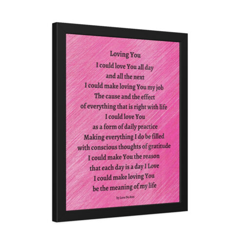 Loving You - framed - pink - Image 5