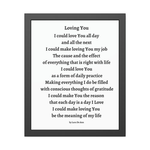 Loving You - framed - b & w - Image 8