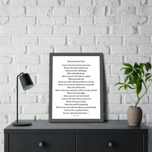 Dream Come True - framed - white - Image 15