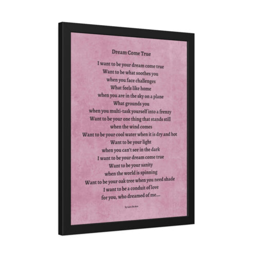 Dream Come True - framed - mauve - Image 2