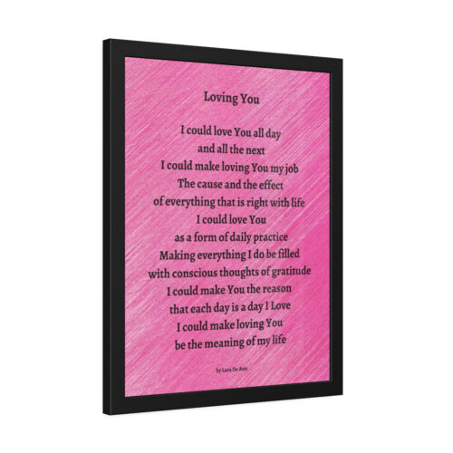 Loving You - framed - pink - Image 9