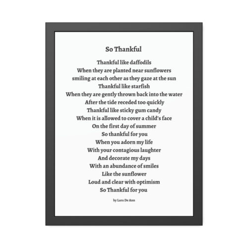 So Thankful - framed - white - Image 15
