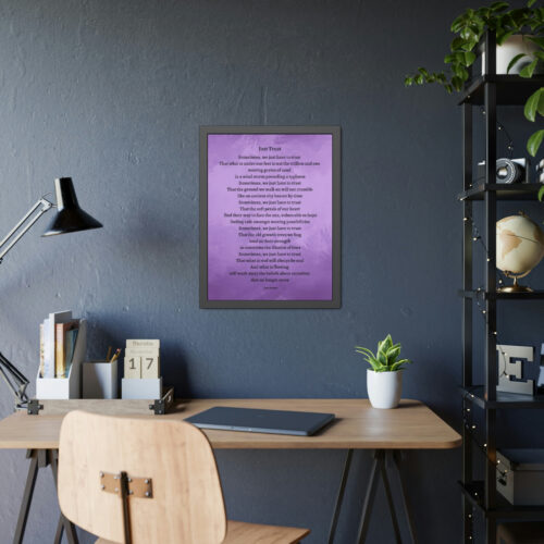 Just Trust - framed - purple - Image 3