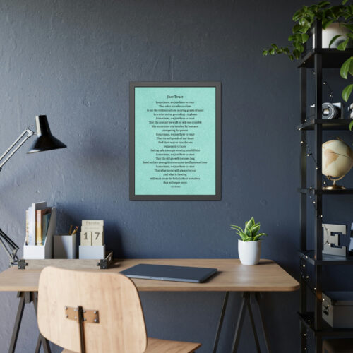 Just Trust - framed - green - Image 3