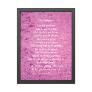 Old Fashioned - framed - velvet