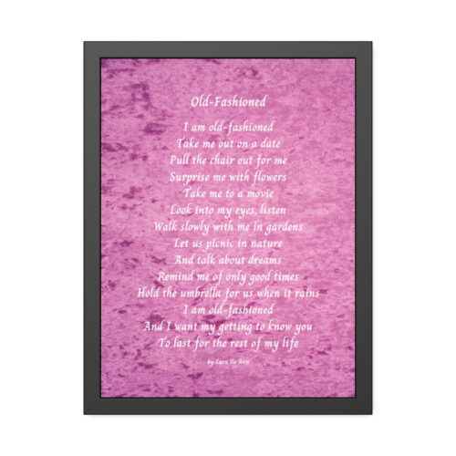Old Fashioned - framed - velvet
