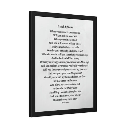 Earth Speaks - framed - gray - Image 2