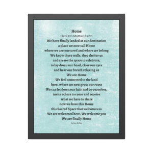 Home - framed - green