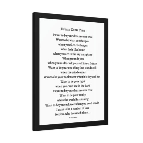 Dream Come True - framed - white - Image 13