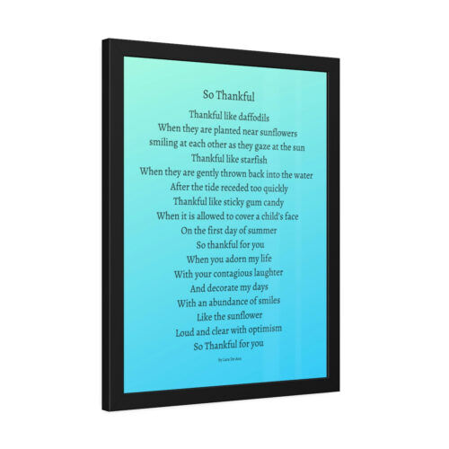 So Thankful - framed - turquoise - Image 16