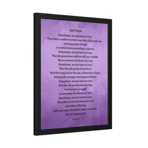 Just Trust - framed - purple - Image 15
