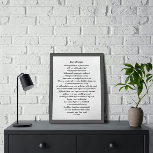 Earth Speaks - framed - gray - Image 12