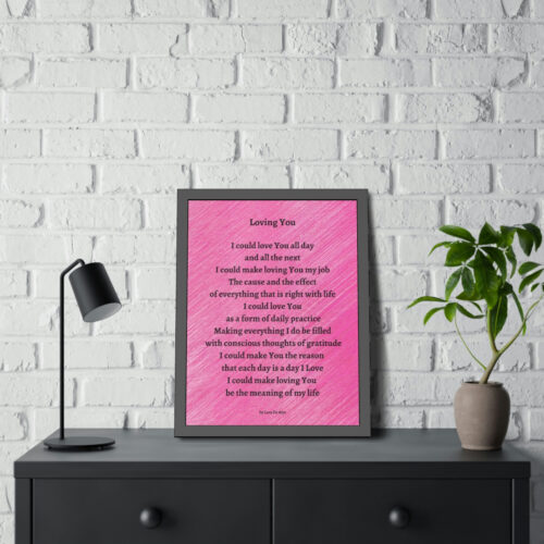 Loving You - framed - pink - Image 7