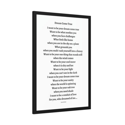 Dream Come True - framed - white - Image 20