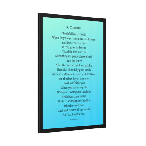 So Thankful - framed - turquoise - Image 23