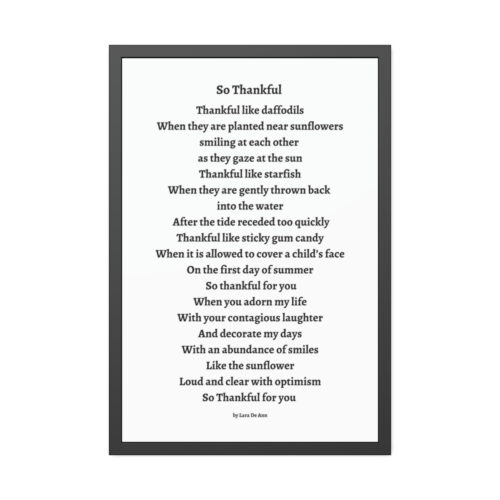 So Thankful - framed - white - Image 20