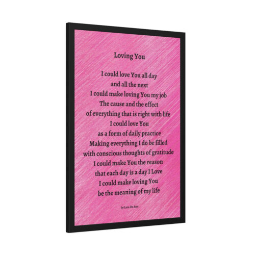 Loving You - framed - pink - Image 11