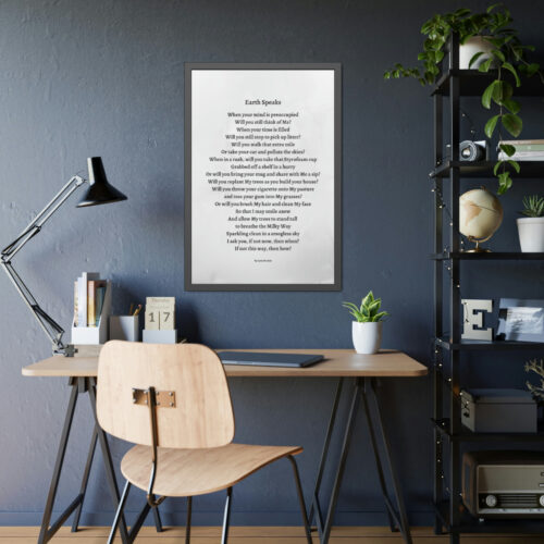 Earth Speaks - framed - gray - Image 19