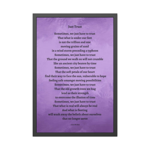 Just Trust - framed - purple - Image 17