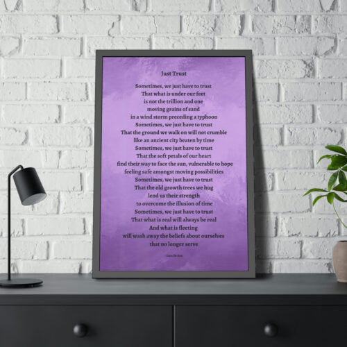 Just Trust - framed - purple - Image 20