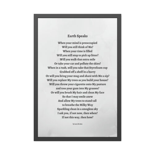 Earth Speaks - framed - gray - Image 13