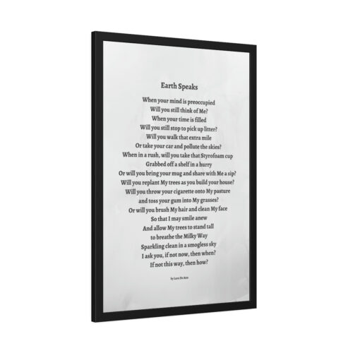 Earth Speaks - framed - gray - Image 14