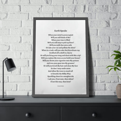 Earth Speaks - framed - gray - Image 16