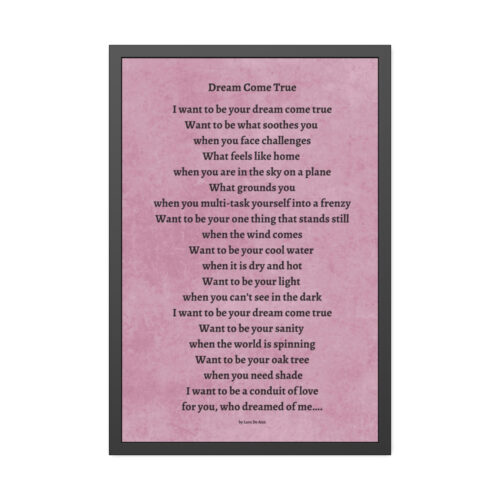 Dream Come True - framed - mauve - Image 12