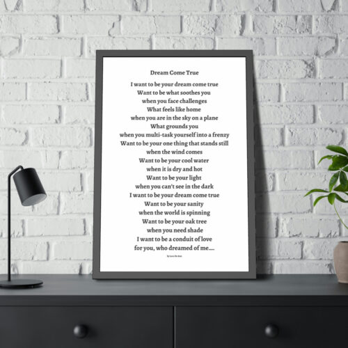Dream Come True - framed - white - Image 18