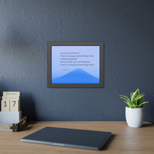 Look Up - tanka - framed - blue - Image 5